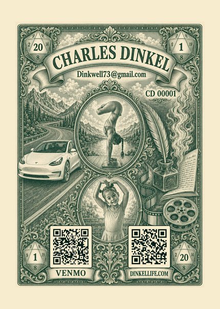 The engraved calling card
